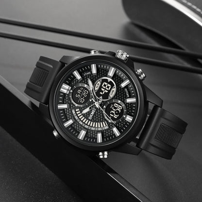 Digital Men Sport Watch With Backlight 5Bar Waterproof Alarm