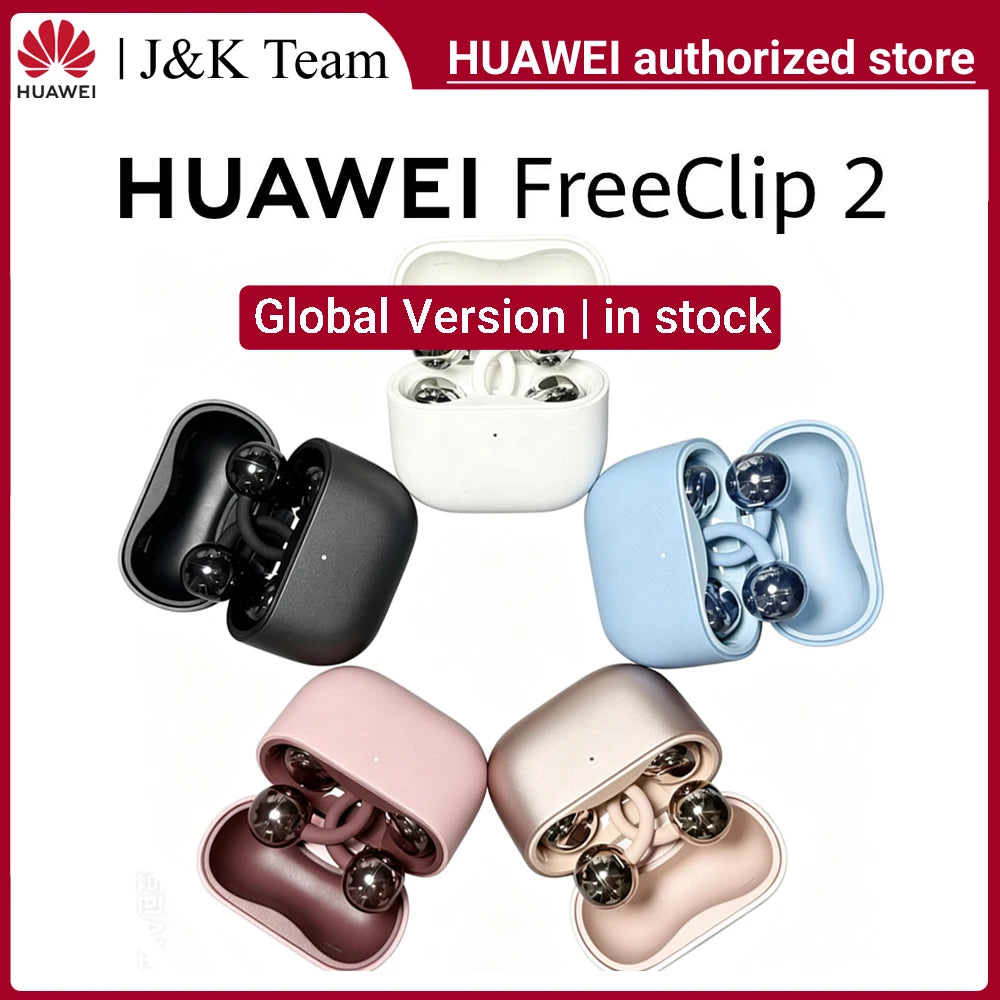 HUAWEI Freeclip 2, Bluetooth Wireless Headphones, Airy C-bridge Design Earbuds,Adaptive Open-ear Listening,Android & iOS,