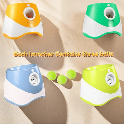Automatic Ball Launcher For Dogs USB Rechargeable ABS Toy