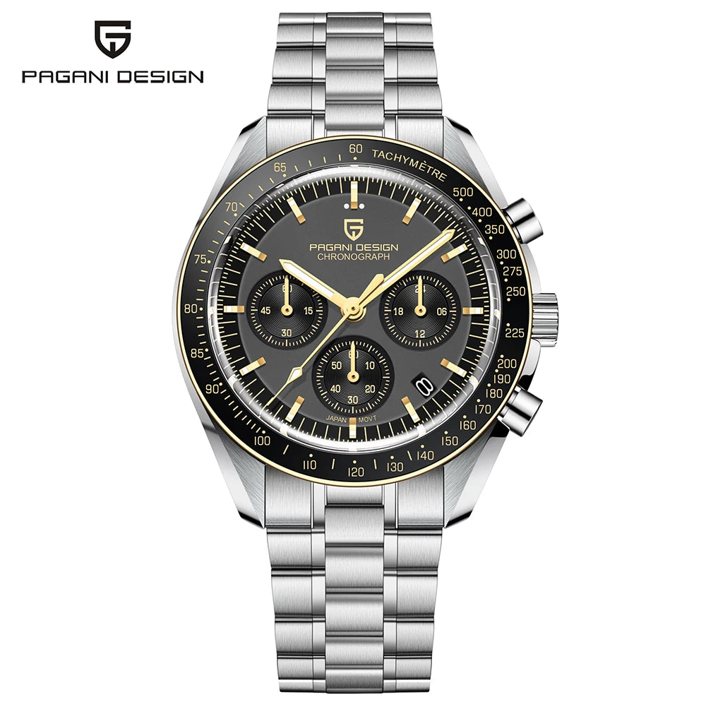 2026 New PAGANI DESIGN Tribute to CK2998 Moon Watch Retro Luxury Quartz Watches For Men Stainless Steel Sport Chronograph Man