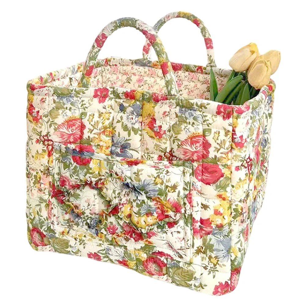 Boho Fabric Storage Basket Large Capacity Quilted Laundry Hampers Collapsible Dirty Clothes Underwear Sorting Laundry Baskets