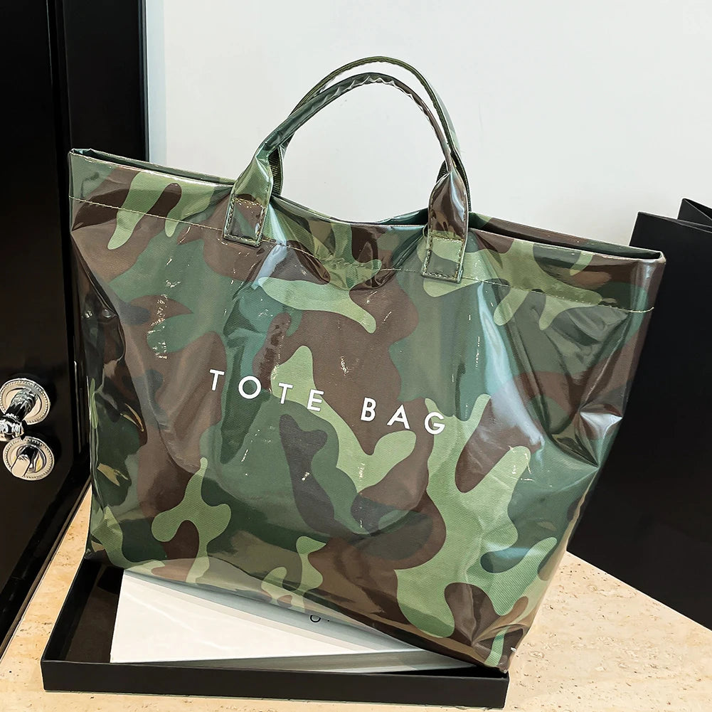 Women Fashion Tote Bag Casual Tote Handbag Large Capacity Daily Commuting Bag Slouchy Carrying Bag Outdoor Travel Bag
