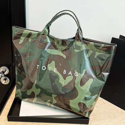 Women Fashion Tote Bag Casual Tote Handbag Large Capacity Daily Commuting Bag Slouchy Carrying Bag Outdoor Travel Bag