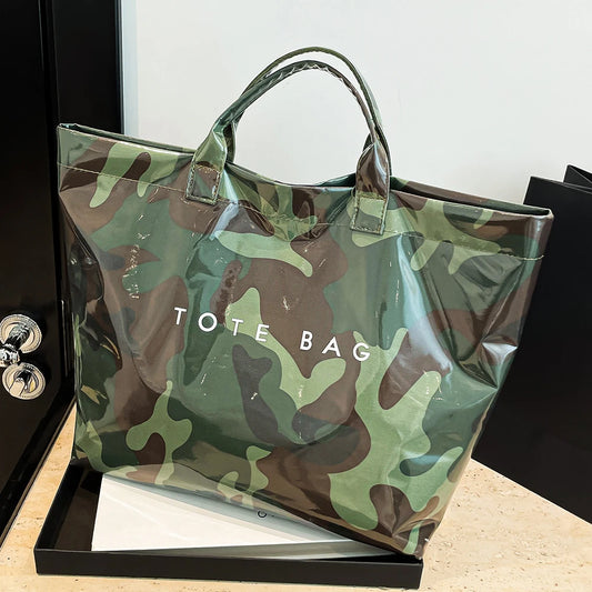 Women Fashion Tote Bag Casual Tote Handbag Large Capacity Daily Commuting Bag Slouchy Carrying Bag Outdoor Travel Bag