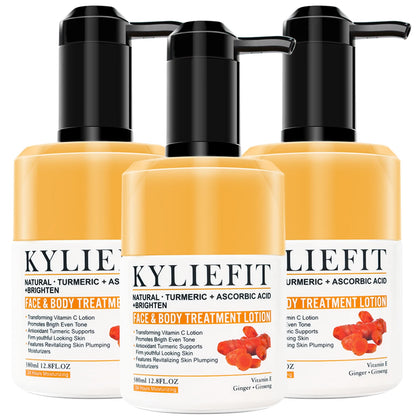 AILKE Natural Turmeric Skin Care Range for Women, Lightening, Cleaning Skin, Moisturizes, Remove Acne Dark Spots, Refining Pores