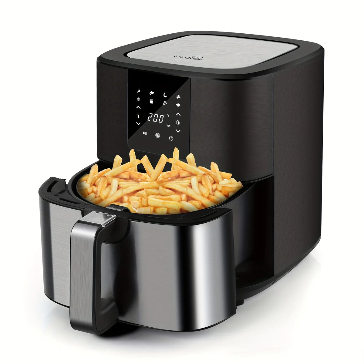 KitCook Digital Touchscreen Air Fryer With Eight Preset Cooking Modes