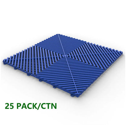 25PCS 1.8cm Thickness Garage Floor Mats Car Wash Room Floor Mat Multi Function Car Beauty Plastic Splicing Grille Tiles