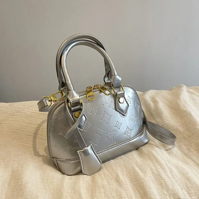 2025 Designer Hottest Shell Fashion Versatile Glossy High Quality Women Shoulder Crossbody Bag Available in Red Black and More