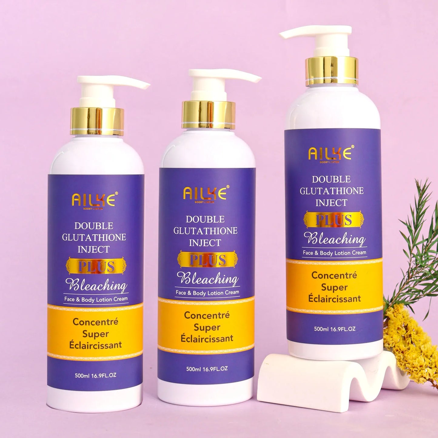 AILKE Glutathione Plus Whitening Skin Care Set for Dark Spots