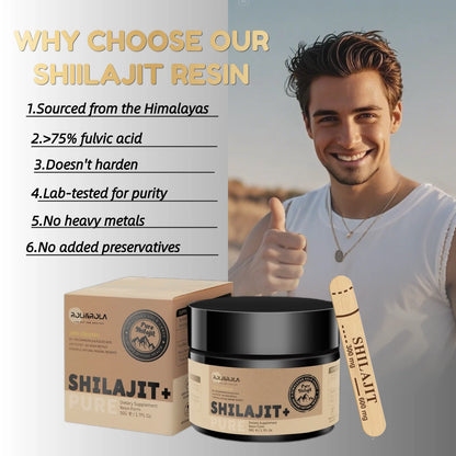 ROLI&ROLA Shilajit Resin With 85 Plus Minerals Fulvic Edible Supplement