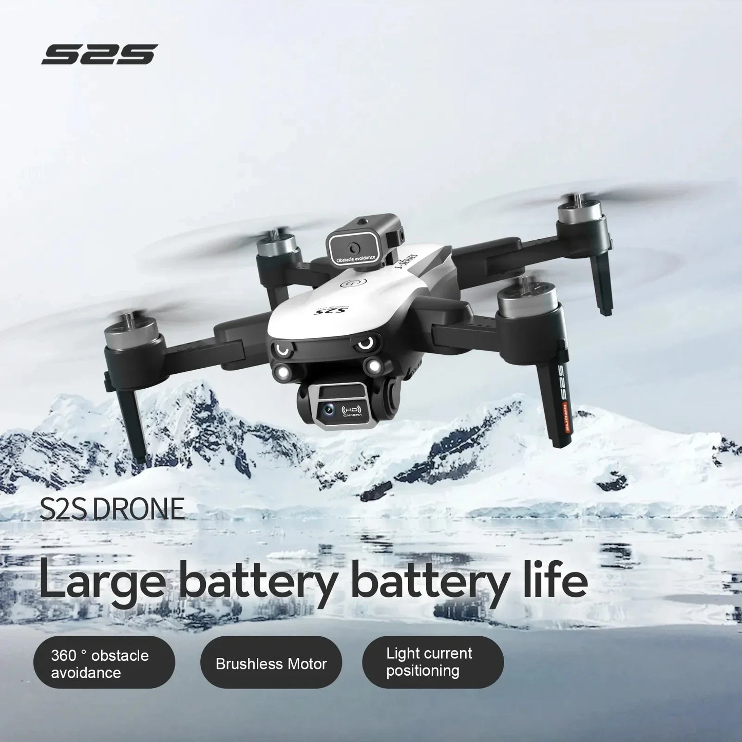 Vesmatity Mini Drone With 4K Camera Obstacle Avoidance Foldable Quadcopter