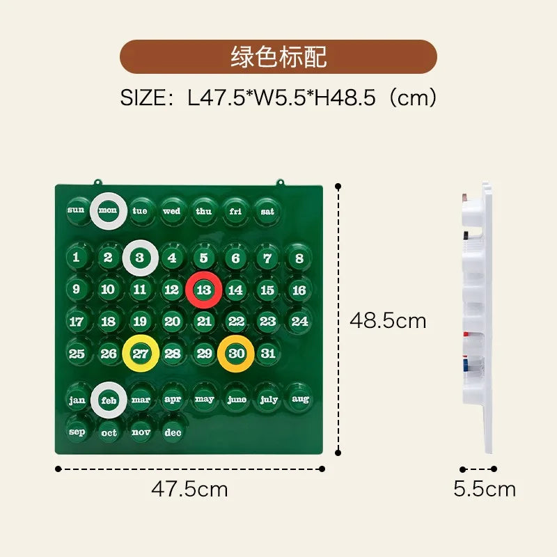 Euroway Ringdate Calendar Perpetual Home Decoration Ornament Crafted From Plastic