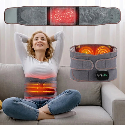 PASTSKY Infrared Waist Massager Belt With USB Charge And Vibration