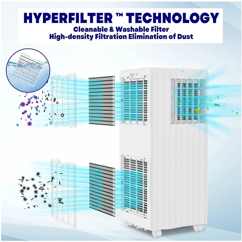 Acekool 3 In 1 Portable AC 8000 BTU Dehumidifier Fan