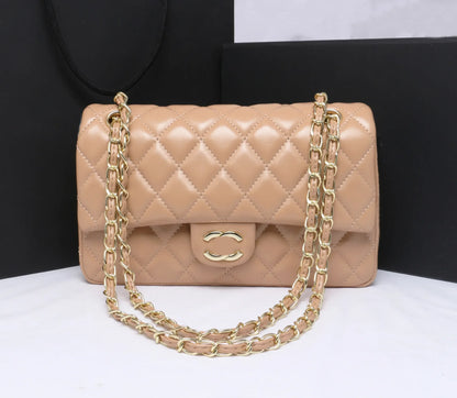 Top Designer Handbag Shoulder Chain Bag Clutch Fap Totes Bags Waet Check Veour Thread C Purse Doube Letters Soid Hasp Waist Square