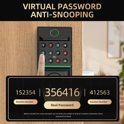 Viladepot Smart Fingerprint Door Lock With Bluetooth Keypad