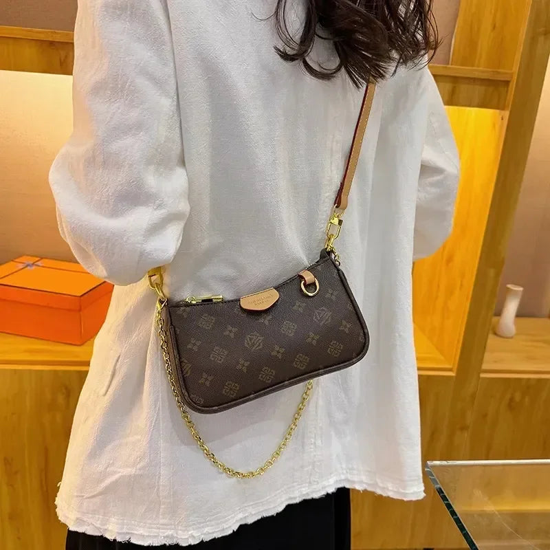 WKwk Luxurious Handbags, High-quality Shoulder Homeless Women's Bag Wallets, Metal Bags, Designer Bags