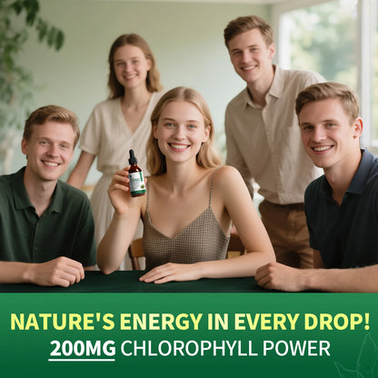 Minch Chlorophyll Liquid Drops 4X Concentrated,Supports Natural Cleansing & Immune Health,Internal Deodorant, Skin & Gut Health