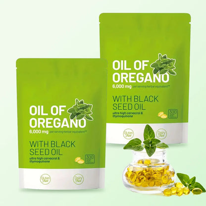 Quit Mood Oil Of Oregano With Black Seed Oil Capsules