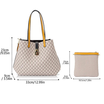 CH Women Tote Bag Large Capacity Shoulder Crossbody Purse