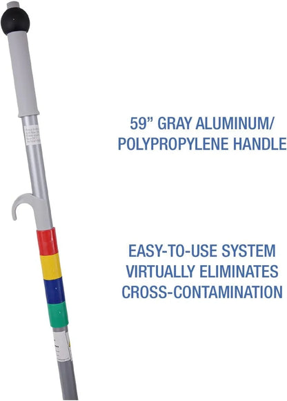 XMSJ 16MFM Microfiber Mop System Kit Pro for Cleaning