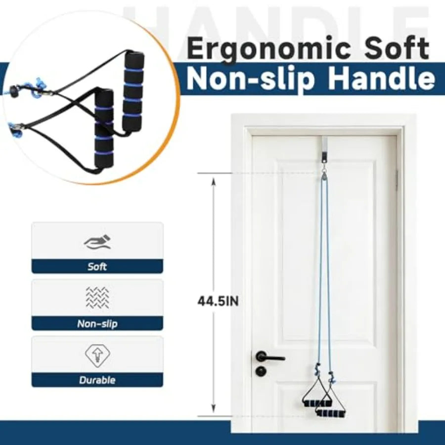 Shoulder Pulley for Physical Therapy, Pulleys for Shoulder Rehab, Over the Door Physical Therapy System, Arm Exercise Pulley Eq