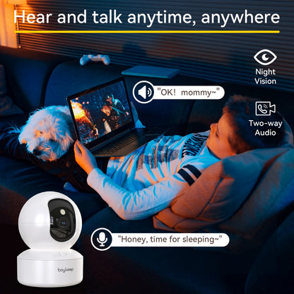BoyKeep 3MP 5G WiFi Indoor Security Baby Monitor Camera