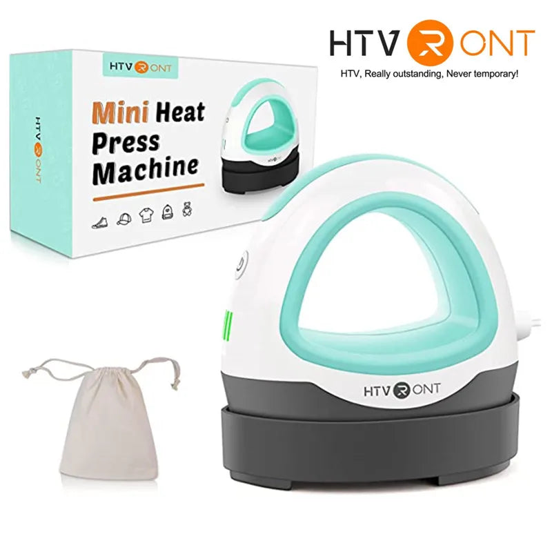 HTVRONT Mini Heat Press Machine Portable For DIY T Shirts