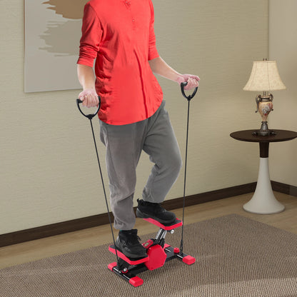 Portable Pedal Exerciser With Pull Ropes For Leg Arm Workouts
