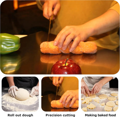 Extra Large Stainless Steel Cutting Board for Kitchen, 70x50cm Metal Chopping Board for Meat Veggies Fruits and Kneading