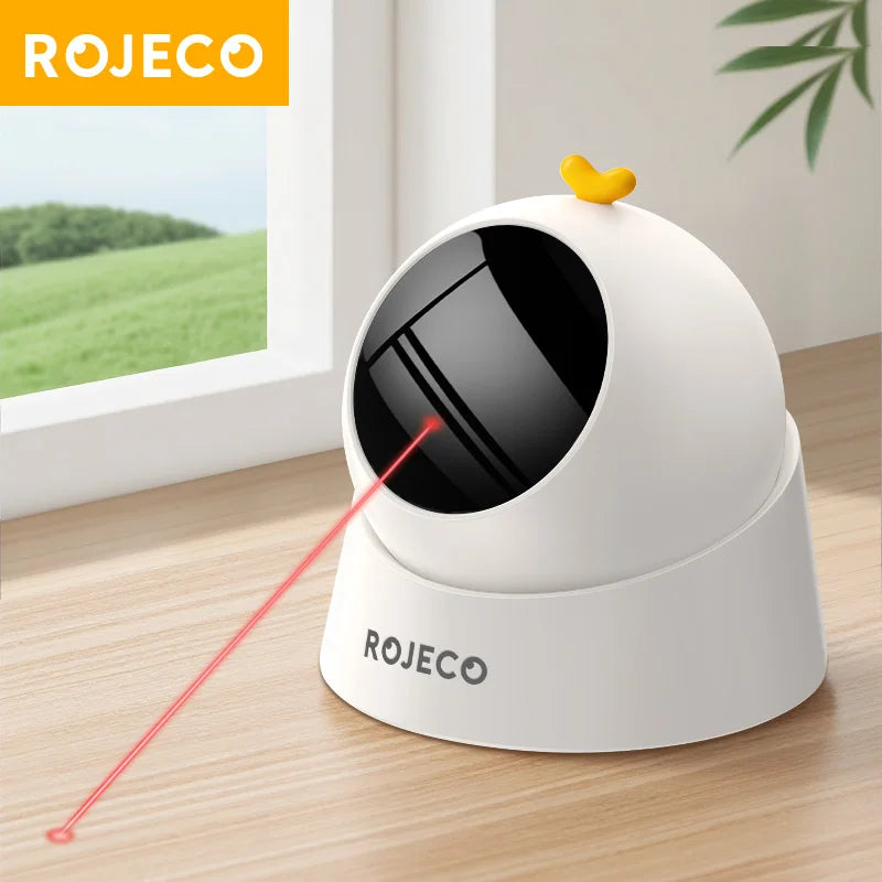 ROJECO Automatic Cat Laser Toy Interactive Indoor Teasing Toy