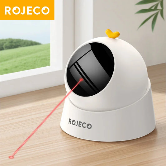 ROJECO Automatic Cat Laser Toy Interactive Indoor Teasing Toy