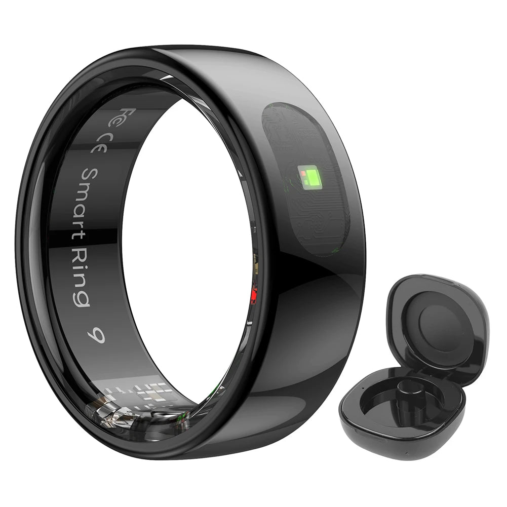 ALLOYSEED Smart Ring R08 Health Monitor With Blood Oxygen And Charging Case