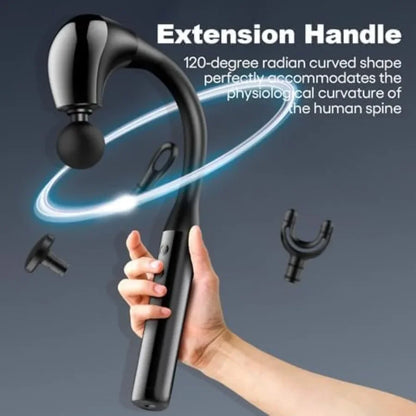 Massage Gun Deep Tissue with Extended Handle for Enhanced Relief: Revolutionary UShaped Design Ideal for Neck Shoulder and Leg