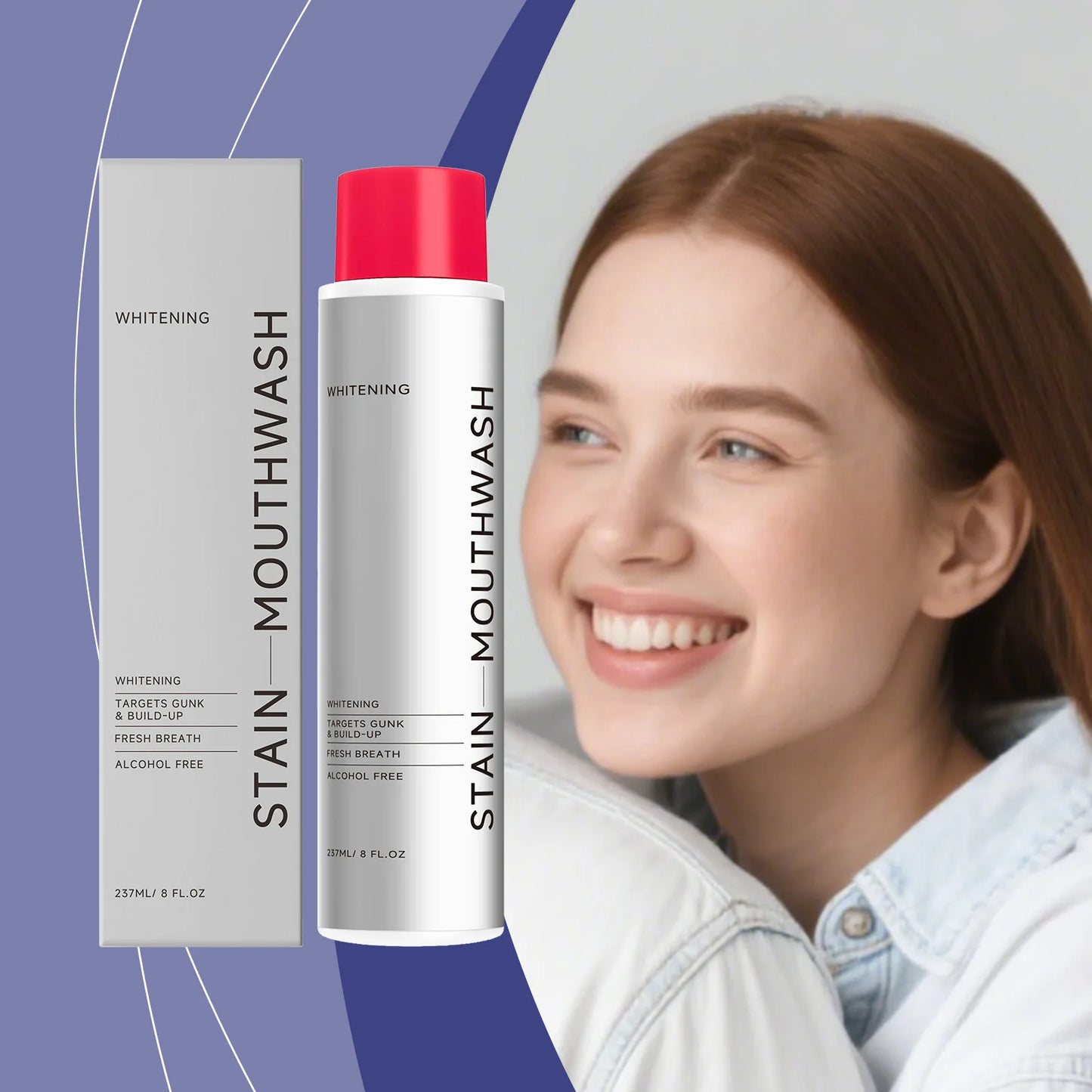 Instantly Fresh Mouthwash Fast Eliminate Oral Odor Clean Mouth Dirt Protect Oral Health Gentle Non-Irritating Menthol Mouthwash
