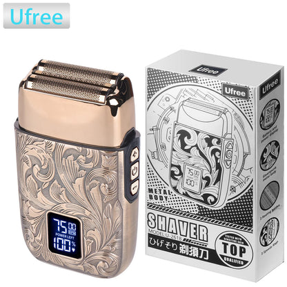 Ufree Electric Foil Shaver for Men 3-Speed Adjustable Bald Head Shaver Face Shaving Beard Trimmer with LCD Display