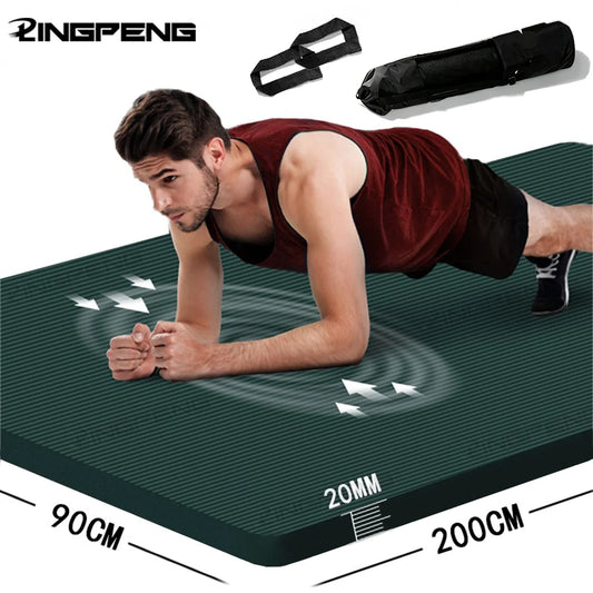 Extra Thick NBR Yoga Mat with Strap and Storage Bag
