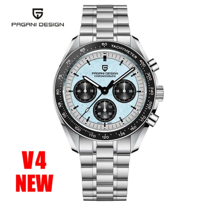 PAGANI DESIGN Moon Mens Watch Chronograph Quartz Automatic Waterproof Sapphire