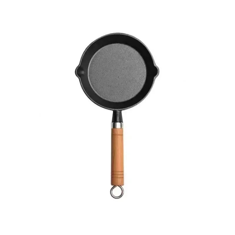 Cast Iron Frying Pan Uncoated Nonstick Egg Pancake Crepe Maker