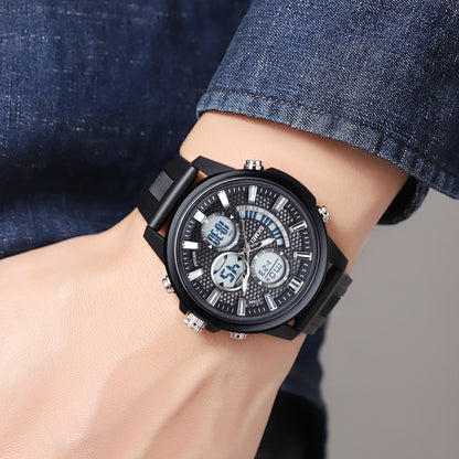 Digital Men Sport Watch With Backlight 5Bar Waterproof Alarm