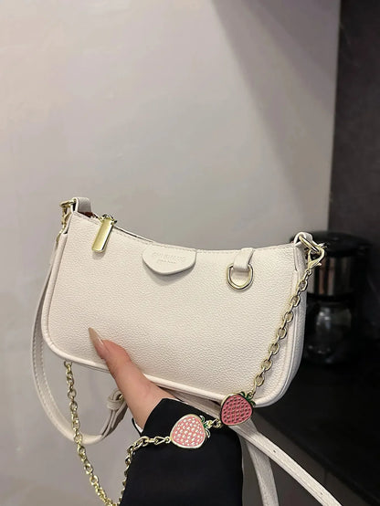 WKwk Luxurious Handbags, High-quality Shoulder Homeless Women's Bag Wallets, Metal Bags, Designer Bags