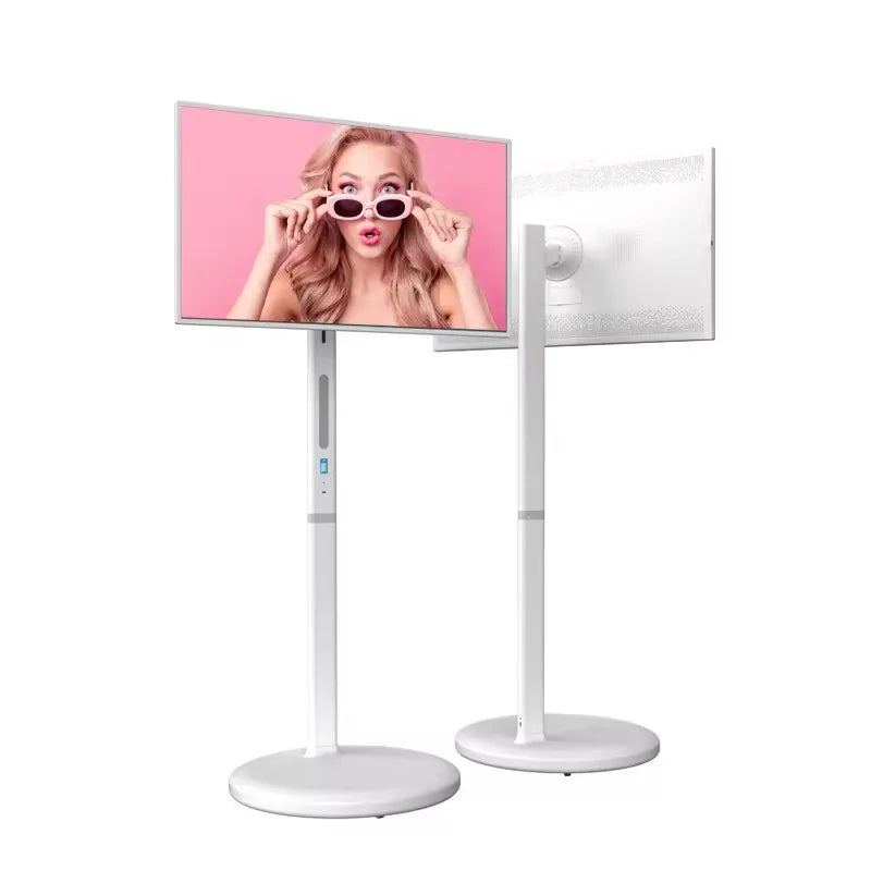 New products 32 inch 8+128G Android12 smart interact screen built-in battery with usb wifi HDMI moveable stand hd touch Lcd tv