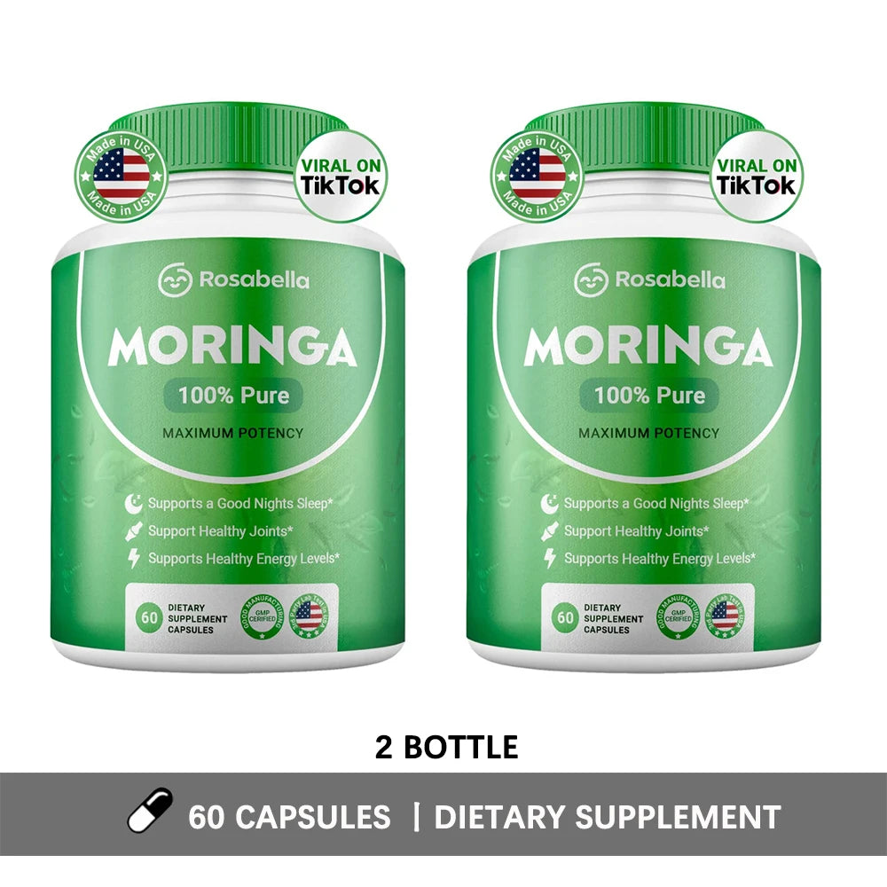 Pure Nutrient Moringa Capsules for Energy and Skin Health