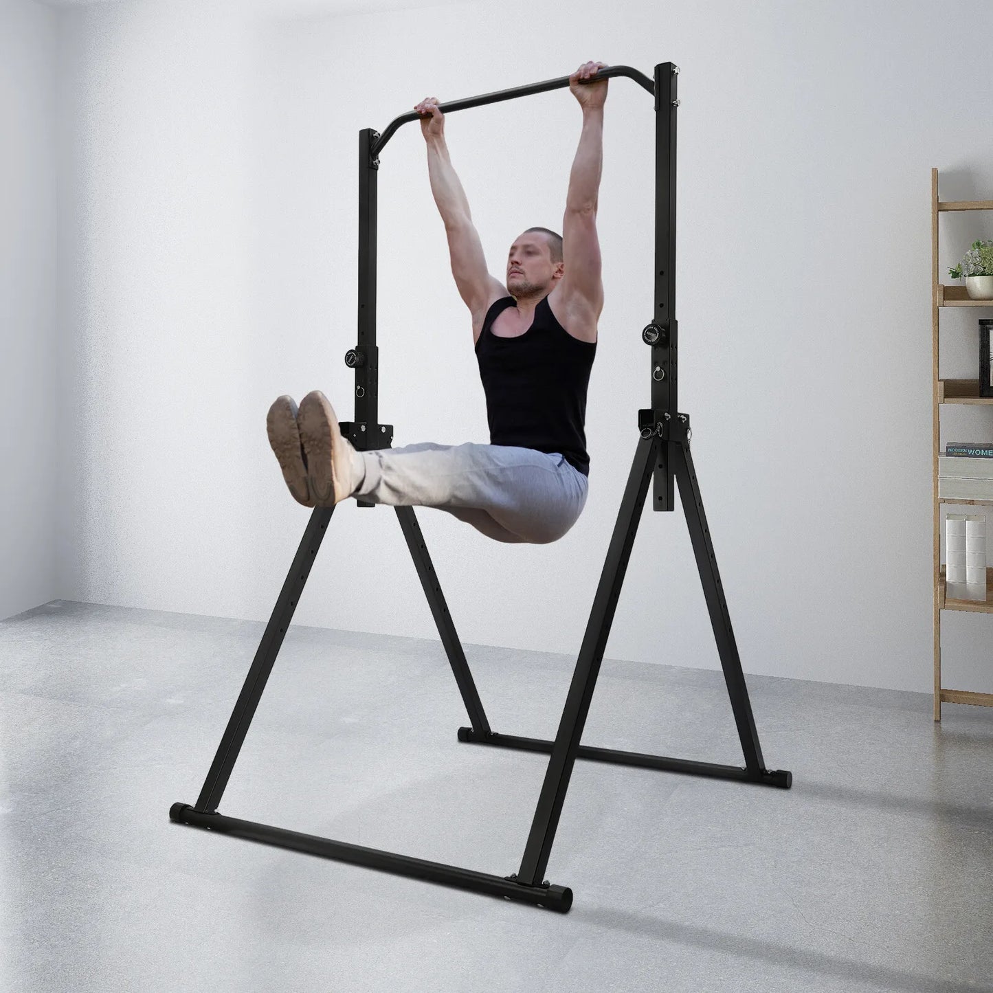 Triangular Pull Up Station Adjustable Height Strength Training Equipment