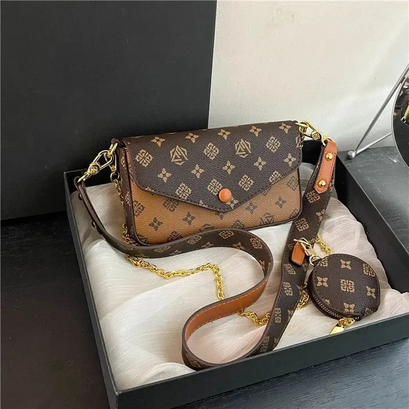 WKwk Luxurious Handbags, High-quality Shoulder Homeless Women's Bag Wallets, Metal Bags, Designer Bags