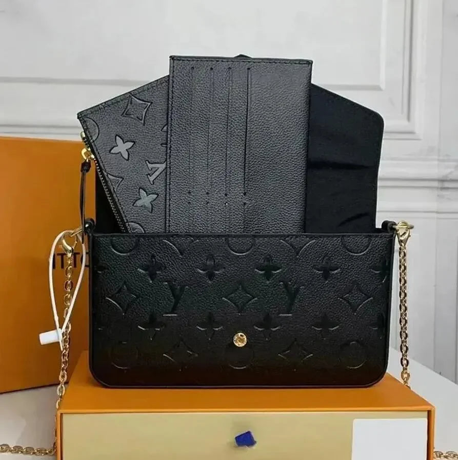 Top Designer Handbag Shoulder Chain Bag Clutch Fap Totes Bags Waet Check Veour Thread C Purse Doube Letters Soid Hasp Waist Square