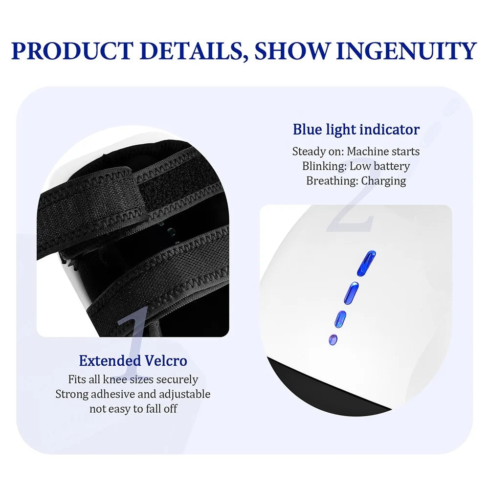 Wireless Smart Knee Massager Vibration Air Pressure Hot Compress Knee Massage Machine Electric Elbow Shoulder Knee masajeador