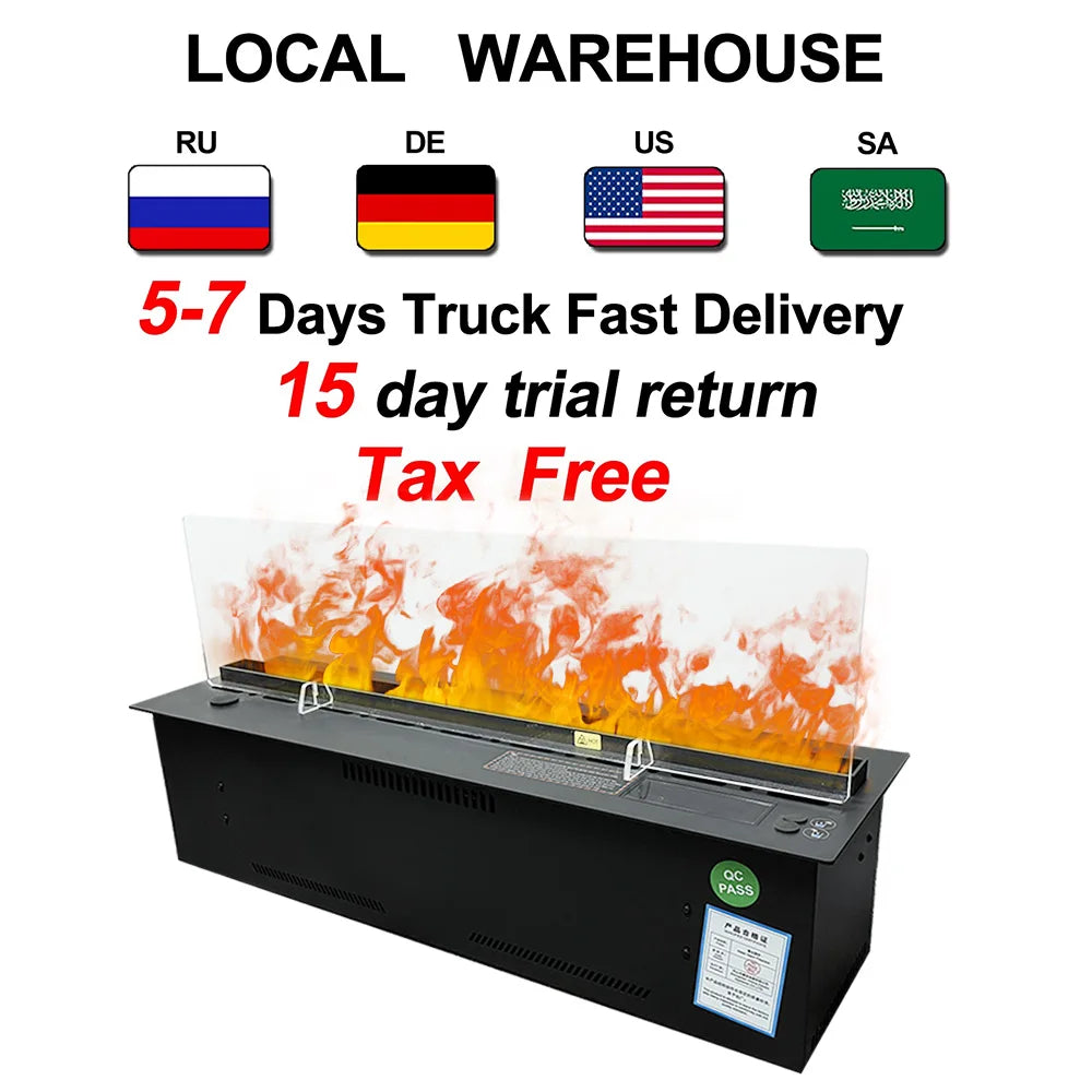 AFLYEVER Intelligent Water Replenishment Fireplace Decor 3D