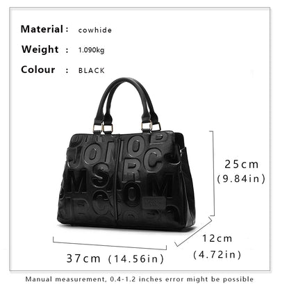 EP.MINGYUANCN Women's Genuine Leather Crossbody Bag