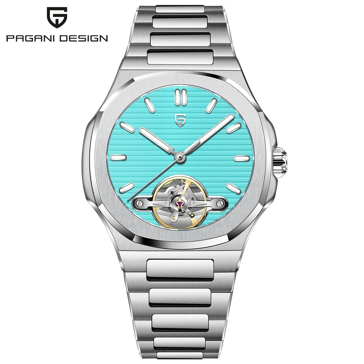 PAGANI DESIGN Skeleton Tourbillon Automatic Mens Watch